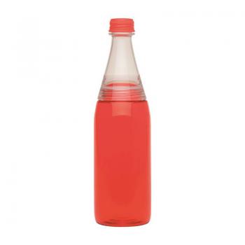 Butelka na wodę podwójnie odkręcana Crave (pojemność: 600 ml), czerwona - Aladdin