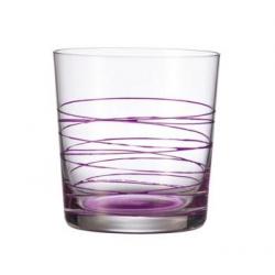 Szklanka niska Spirale (pojemność: 380 ml), fioletowa -...