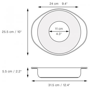 Forma silikonowa okrągła do ciasta (średnica: 24 cm) - Mastrad