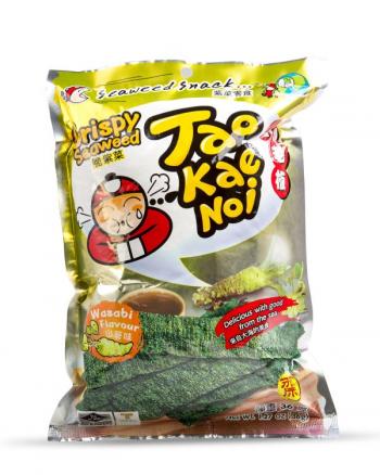 Snacki z alg morskich o smaku wasabi (36 g) - Tao Kae Noi
