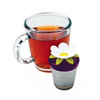 Zaparzacz do herbaty w formie kwiatka, fioletowy - MSC