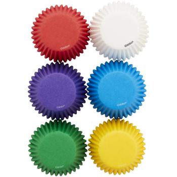 Papilotki do minimuffinów w sześciu kolorach (150 szt. w opakowaniu) - 05-0-0038 - Wilton