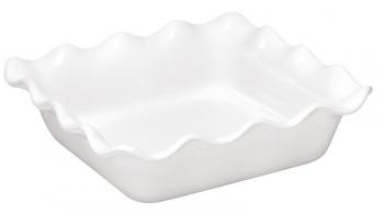 Forma ceramiczna kwadratowa z rantem (pojemno 1,7 litra), biaa – Emile Henry