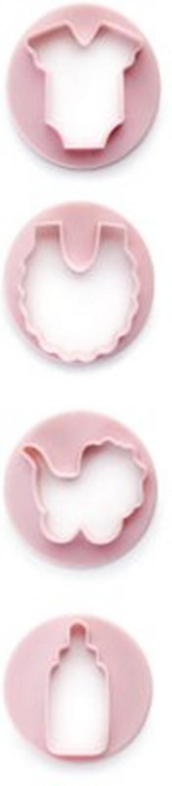 Foremki plastikowe do wykrawania ciastek i ozdb z lukru - Baby Shower - Ibili