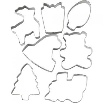 Foremki metalowe do wycinania pierniczkw i ciasteczek (7 sztuk) - 2308-8930 - Wilton