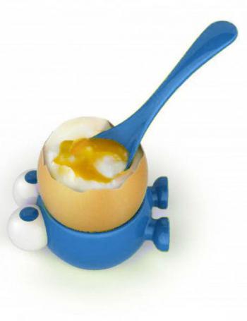 Kieliszek do jajka na miękko, niebieski - Egg Watcher - MSC 