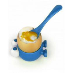 Kieliszek do jajka na miękko, niebieski - Egg Watcher -...