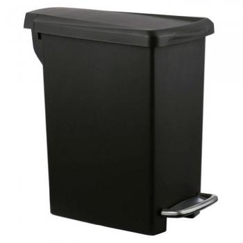 Kosz na śmieci, pedałowy SLIM-czarny (10 litrów) - Simple Human