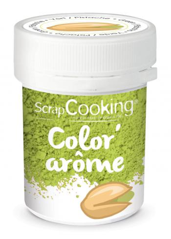 Barwnik w proszku zielony z aromatem pistacjowym (10 g) - ScrapCooking