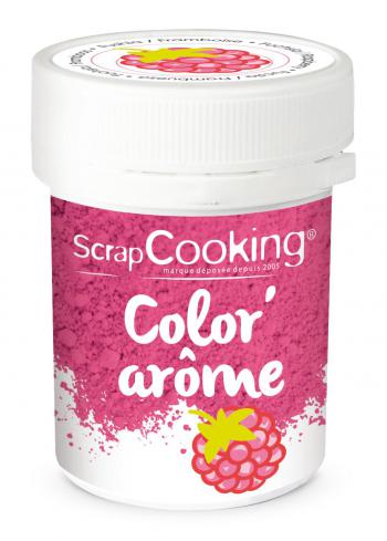 Barwnik w proszku różowy z aromatem malinowym (10 g) - ScrapCooking