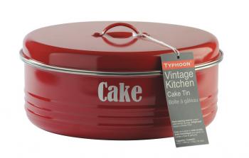 Pojemnik na ciasto Vintage Kitchen, czerwony - Typhoon 

