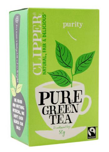 Herbata zielona organiczna (26 torebek) - Clipper
