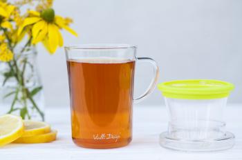 Szklanka z zaparzaczem do herbaty (300 ml) - Amo - Vialli Design 