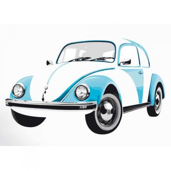 Naklejka na ścianę z motywem VW Beetle - VW Collection by BRISA