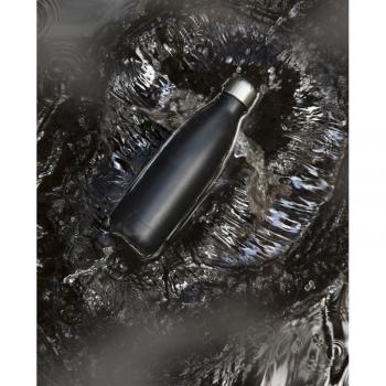 Butelka termiczna stalowa (poj. 500 ml), czarna - To Go - Sagaform