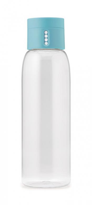 Butelka na wodę, turkusowa (pojemność: 600 ml) - DOT - Joseph Joseph