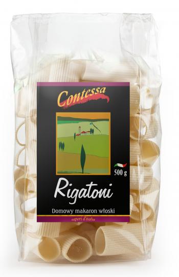 Makaron Rigatoni - oryginalny, domowy woski makaron (500 g) - Contessa
