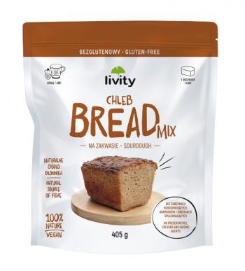 Mieszanka bezglutenowa do przygotowania chleba (405 g) - Livity 