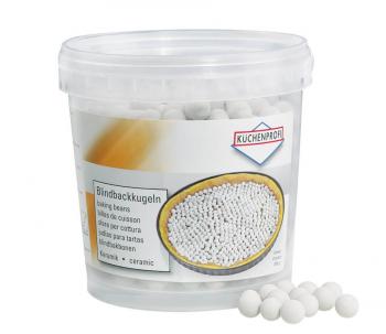 Ceramiczne kuleczki (obciążniki) do pieczenia, w plastikowym pojemniku (850 g) - Kuchenprofi