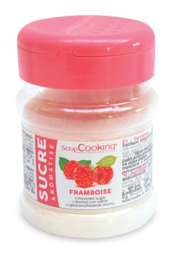 Cukier aromatyzowany o smaku malinowym (170 g) - ScrapCooking