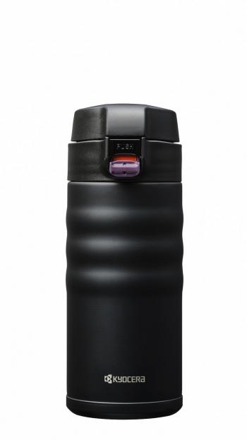 Kubek termiczny ceramiczny (pojemność: 350 ml), czarny - Kyocera