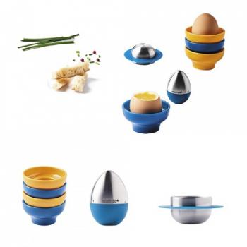 Akcesoria do serwowania jajek na miękko (6 elementów) - Mastrad