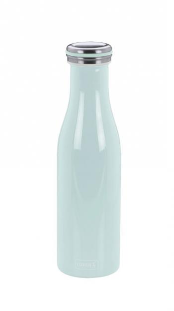 Butelka termiczna stalowa (pojemność: 500 ml), miętowa - Lurch