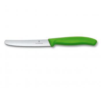 Nóż do pomidorów (długość ostrza: 11 cm), zielony - 6.7836.L114 -  Victorinox