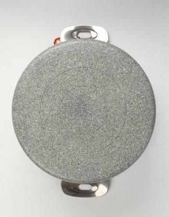 Garnek granitowy indukcyjny z pokrywk  (rednica: 24 cm, pojemno 7 litrw ) - Portofino - Ballarini