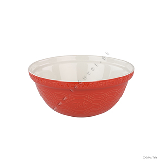 Miska ceramiczna czerwona (pojemność: 2,8 L) - Retro - Tala