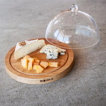 Dębowa deska do sera z kloszem - Boska