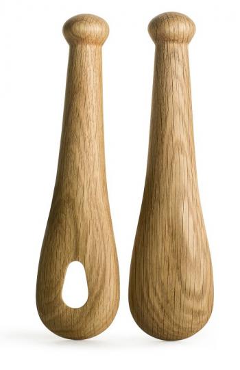 Łyżki do sałaty, dębowe (długość: 24 cm) - Nature - Sagaform