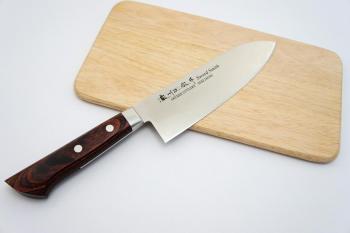 Nóż Mahogany Santoku (17 cm) - Unique - Satake