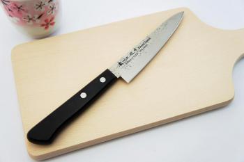Nóż uniwersalny (12 cm) - Nashiji Black Pakka - Satake