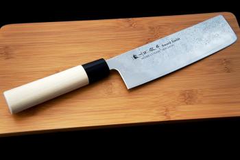 Nóż Nakiri (16 cm) - Nashiji Natural - Satake

