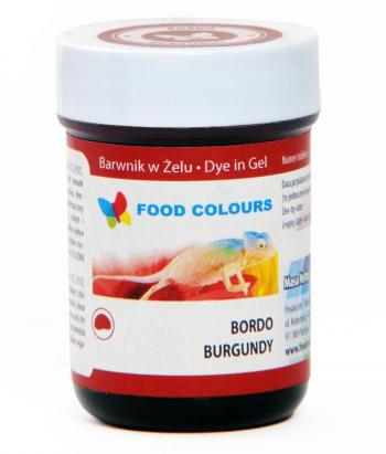 Barwnik spożywczy w żelu, bordowy (35 g) - Food Colours