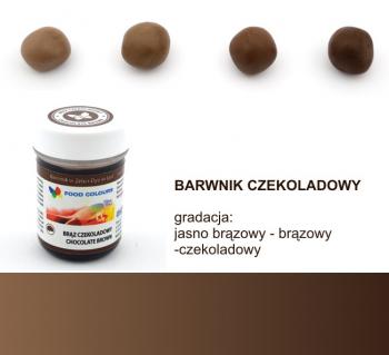 Barwnik spożywczy w żelu, brąz czekoladowy (35 g) - Food Colours