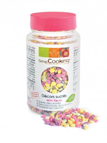 Posypka cukrowa do ciast i deserów, kolorowe kwiatki (55 g) - ScrapCooking - OTSW