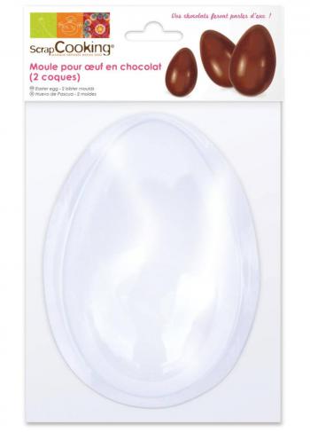 Foremka plastikowa do czekoladowych ozdb w ksztacie jajka - ScrapCooking