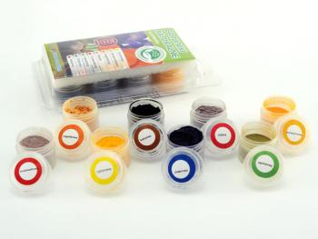 Barwniki naturalne w proszku (8 sztuk x 3 g), zestaw - Food Colours 