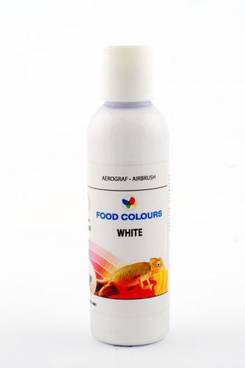 Barwnik w płynie do aerografu, biały (60 ml) - Food Colours 
