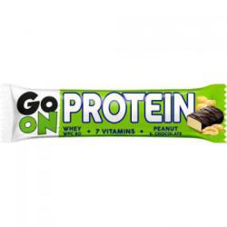Baton proteinowy 20% o smaku orzechowym (50g) - GO ON -...