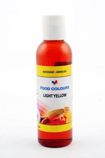 Barwnik w płynie do aerografu, żółty jasny (60 ml) - Food Colours 