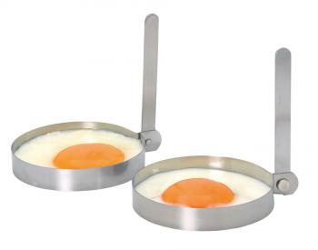 Foremki obrcze okrge do jajek lub plackw, stalowe (2 szt.) - Kitchen Craft