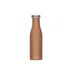 Butelka termiczna stalowa (pojemność: 500 ml), brązowa ...