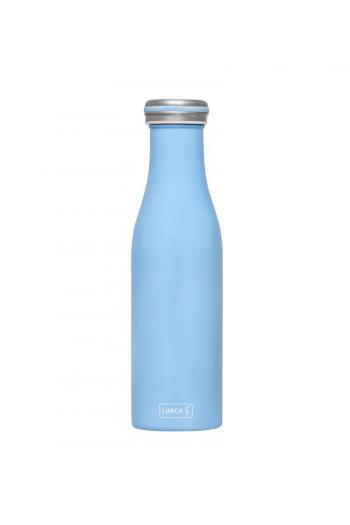 Butelka termiczna stalowa (pojemność: 500 ml), niebieska - Lurch 