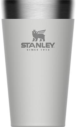 Termiczny kubek do piwa, kufel (pojemność: 0,47 l), biały - Adventure - Stanley