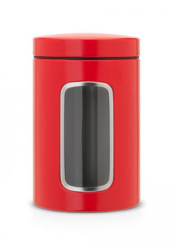 Pojemnik z okienkiem czerwony (1,4 L) - Brabantia