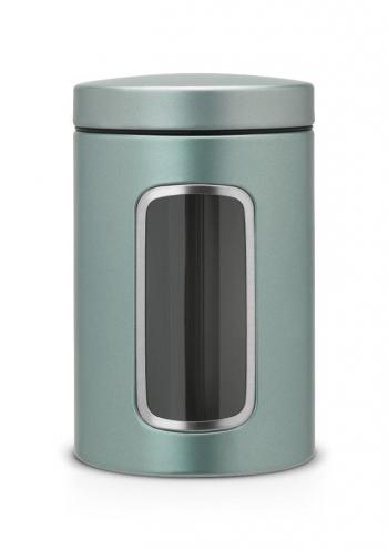 Pojemnik z okienkiem metaliczny mitowy (1,4 L) - Brabantia 