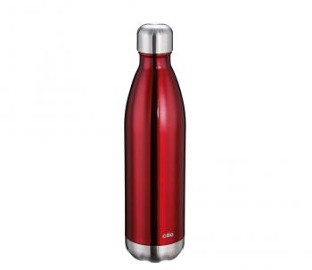 Butelka termiczna stalowa (pojemno: 750 ml), czerwona - Cilio